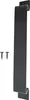 A black door handle with two screws on a white background. Produktbild-Vorschau