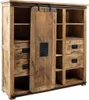MASSIVMOEBEL24 | Buffet 142x45 Manguier laqué Bois naturel Voir les images du produit 1