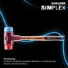 Mazza SIMPLEX soft-face, TPE-morbido/plastica; con Anteprima dell’immagine prodotto 8