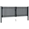 vidaXL Brama ogrodzeniowa dwuskrzydłowa stalowa 306x150 cm Podgląd zdjęcia produktu 1