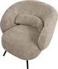 BELIANI Sessel Taupe aus Bouclé Stoff Schwarze Beine Produktbild-Vorschau 5