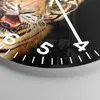Wanduhr - Rund - Glasuhr - tiger tier - 40x40cm - Produktbild-Vorschau 5
