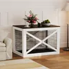 Hundebox Tisch 98x67,3x68,6cm Landhausstil, Doppelfunktion Produktbild-Vorschau 2