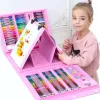 Aga Plastová maliarska sada v kufríku 208el ružová Náhľad obrázku produktu 7
