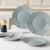 Teller set 4stück Ø21,4 cm Keramik Speiseteller Pastateller Produktbild-Vorschau 4