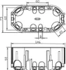 Scatola da incasso Scatola per interruttori a 2 scomparti Anteprima dell’immagine prodotto 2
