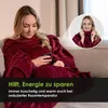 heimtexland ® Ärmeldecke TV Kuscheldecke mit Ärmeln Taschen Produktbild-Vorschau 2