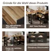 Ausziehbarer Bartisch 138-193x39x105cm Esstisch Stauraum Produktbild-Vorschau 8