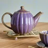 Latina Teekanne, Violett, Steingut Produktbild-Vorschau 2