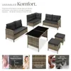 tectake® Rattan Lounge Barletta für 6 bis 8 Personen Produktbild-Vorschau 3
