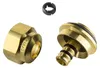 Three plumbing fittings on a white background. Anteprima dell’immagine prodotto