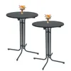 2x Stehtisch klappbar Ø 80 cm Höhe 110 cm Stahl Gastrotisch Produktbild-Vorschau 1