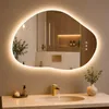 GIMBELEN LED-Badspiegel, asymmetrisch, 90 x 60 cm, 3 Produktbild-Vorschau 1