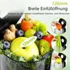 AMZCHEF Entsafter Slow Juicer mit 126MM Breite und Größere Produktbild-Vorschau 2