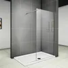 76X185cm Walk in ESG Glas Duschwand Duschabtrennungen Produktbild-Vorschau 1