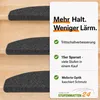 Stufenmatten Ariston Halbrund 65x24cm Trittfläche Anthrazit Produktbild-Vorschau 3
