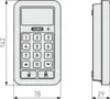 Tastiera CFT3100 S Superficie tattile argento ABUS Anteprima dell’immagine prodotto 8