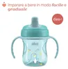 CHICCO Tasse d'entraînement avec poignées sarcelle, 6 mois Voir les images du produit 3