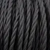 Textilkabel 2 m Schwarz 3 adrig rund Lampenkabel Stoffkabel Produktbild-Vorschau 2