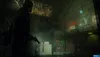 A dark, rainy alleyway with neon signs and graffiti. Podgląd zdjęcia produktu