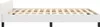 A side view of a white bed frame with wooden slats. Anteprima dell’immagine prodotto