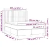Boxspringbett mit Matratze Hellgrau 140x200 cm Stoff Produktbild-Vorschau 6
