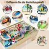 COSTWAY Tavolo per trenini in legno 3in1 per bambini, Anteprima dell’immagine prodotto 4