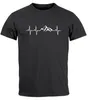 Herren T-Shirt Berge Wandern Herzschlag Puls EGK Geschenk Produktbild-Vorschau 2