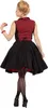 50's Rockabilly Dame Rizzo Rood-Zwart 52 Produktbild-Vorschau 6