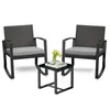 BEALIFE WR210 Rattanset 3-tlg. | Gartenset mit Grauen Produktbild-Vorschau 9