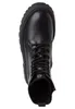 A top-down view of a black lace-up boot. Produktbild-Vorschau