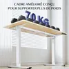 Bureau réglable en hauteur FLEXISPOT QE1 200 x 80 cm, 4 Voir les images du produit 4