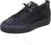 A single black suede sneaker with a thick black sole is shown against a white background. Produktbild-Vorschau