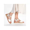Rieker Damen-Sandalette Silber-Weiß, Farbe:multicolor, EU Produktbild-Vorschau 16