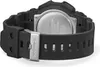 Close-up view of the back of a black G-Shock watch, showing the buckle and part of the strap. Produktbild-Vorschau