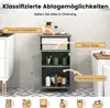 COSTWAY Koupelnová skříňka s nastavitelnou policí, Náhled obrázku produktu 5