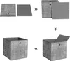 Skladacie úložné boxy, sada 6 úložných kociek Náhľad obrázku produktu 5