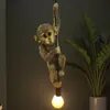 riess-ambiente Hängelampe MONKEY 55cm gold Polyresin Produktbild-Vorschau 1