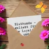Mr. & Mrs. Panda Klappkarte Spruch Loyaler Bluthund - Weiß Produktbild-Vorschau 3