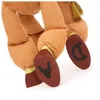 A close-up view of the feet of a stuffed toy, showing brown shoes with letters 'A' and 'D' printed on them. Podgląd zdjęcia produktu