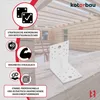 KOTARBAU® 50 Pezzi Staffa Angolare Acciaio Zincato Anteprima dell’immagine prodotto 5