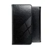 A black glittery flip phone case is shown against a white background. Produktbild-Vorschau