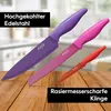 Messerset für Küche - 3-teilig - Buntes Messer Set aus Produktbild-Vorschau 4
