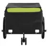 vidaXL Rimorchio per biciclette nero e verde 45 kg di ferro Anteprima dell’immagine prodotto 6