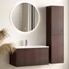 LOMAZOO Waschtisch ROVANI 80 cm - Nussbaum Rillenfront - Produktbild-Vorschau 1