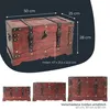 HMF Schatztruhe aus Holz mit dekorativem Schloss, 50 x 25 x Produktbild-Vorschau 6