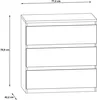 Chelsea Kommode Weiß 77,2 x 100,7 x 77 cm Produktbild-Vorschau 7
