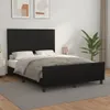 vidaXL Bettgestell mit Kopfteil Schwarz 140x190 cm Produktbild-Vorschau 11