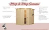 Karibu Sauna Innensauna Lilja Eckeinstieg Ofen 3,6 kW Produktbild-Vorschau 4
