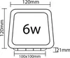 6w eckig LED Panel Ultra Slim Einbauleuchte Spot Produktbild-Vorschau 4